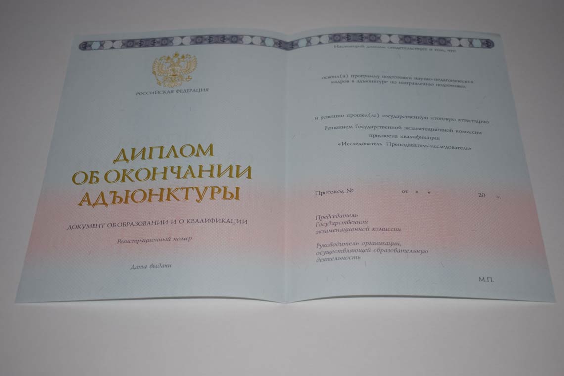 Диплом Адъюнктуры 2014-2025 в Таганроге